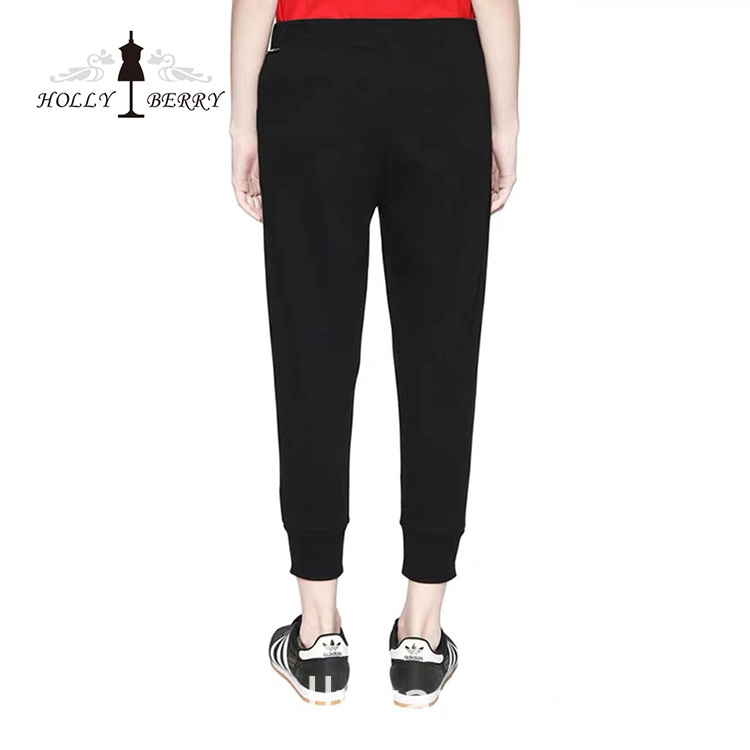 Pantalones de leggings de yoga negro sólido Yoga Leggings Pants Solid Black